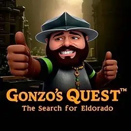 Logo of Gonzo's Quest from NetEnt at Lucky 7 Casino